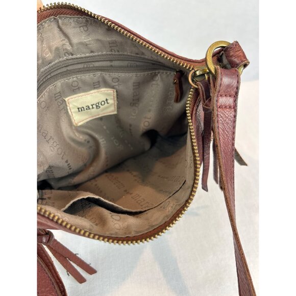 Margot New York Leather Crossbody Bag Brown Adjustable Strap READ - Picture 11 of 12
